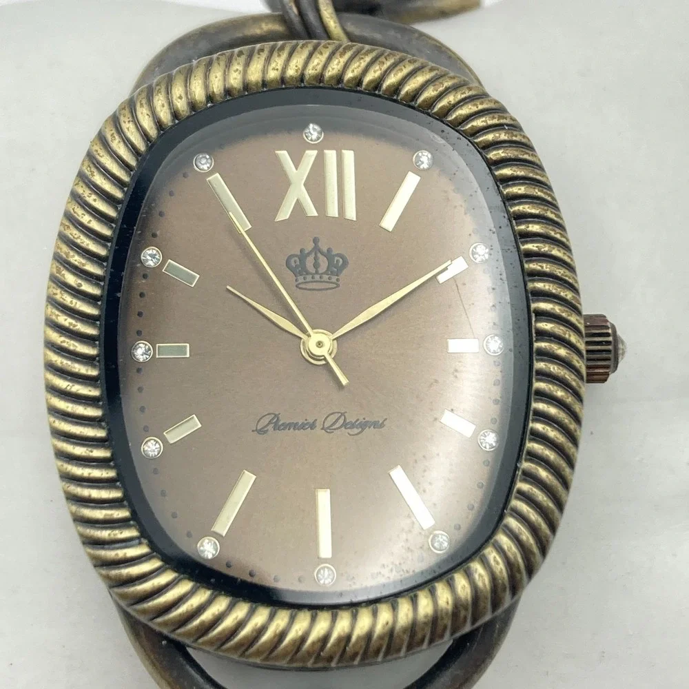 Premier Designs Women's Watch 34mm Brass Tone Toggle Clasp Autumn New Battery 7